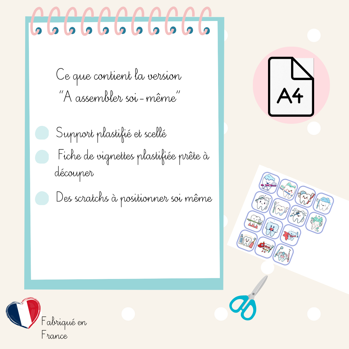 Tableau de brossage de dents