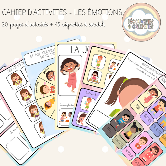 Cahier d'activités - Les émotions - Dès 2ans