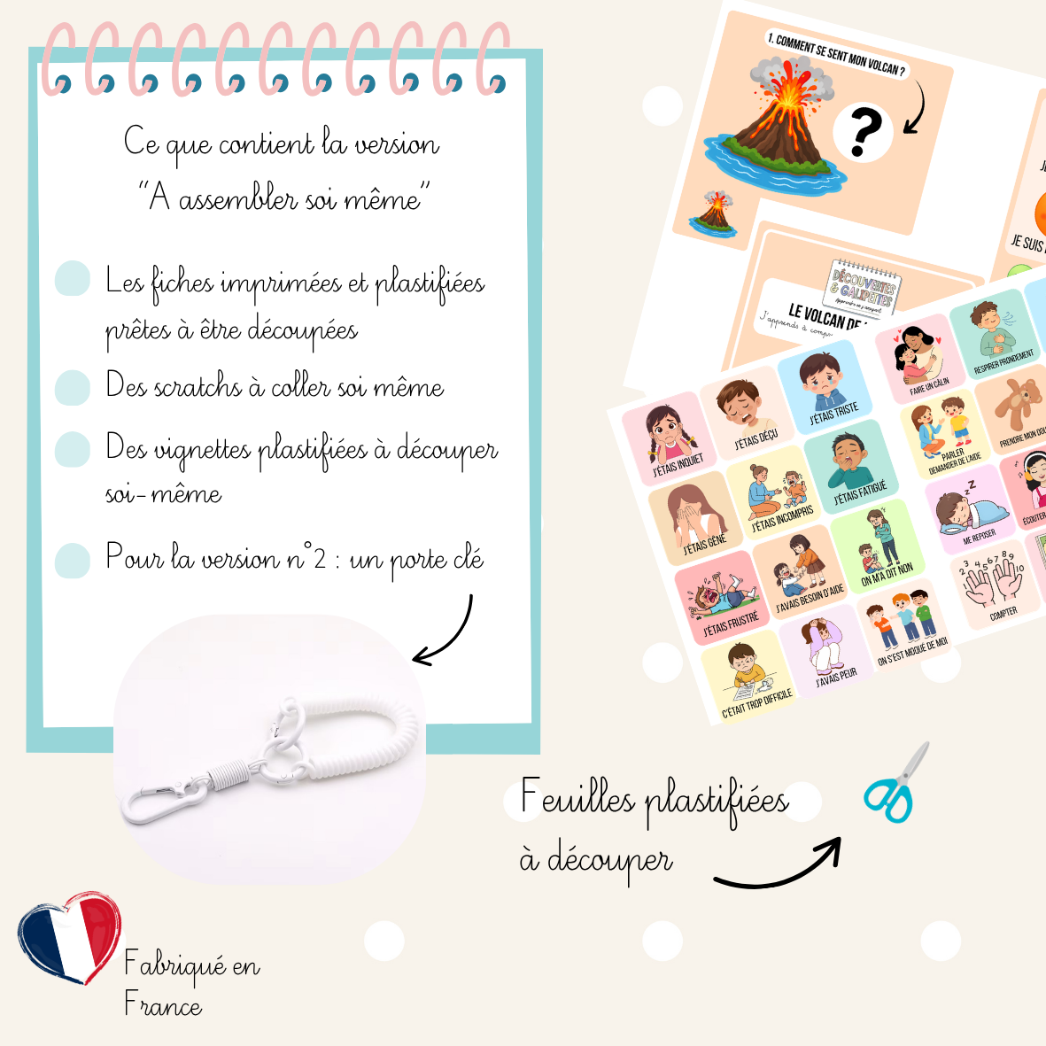 đ Le Volcan de la ColĂšre â Support de gestion des Ă©motions pour enfant