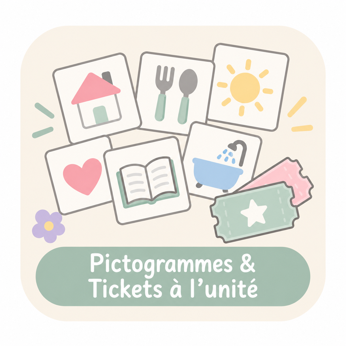 Pictogrammes & tickets à l'unité