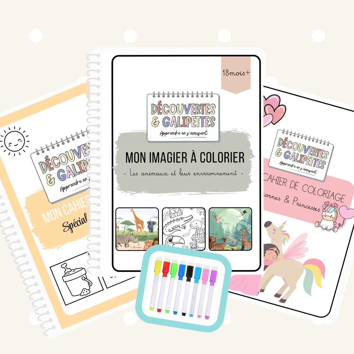 Les cahiers de coloriage