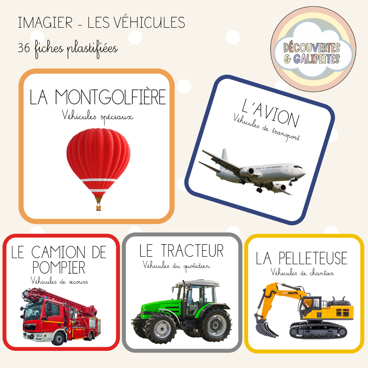 Imagier - Les véhicules