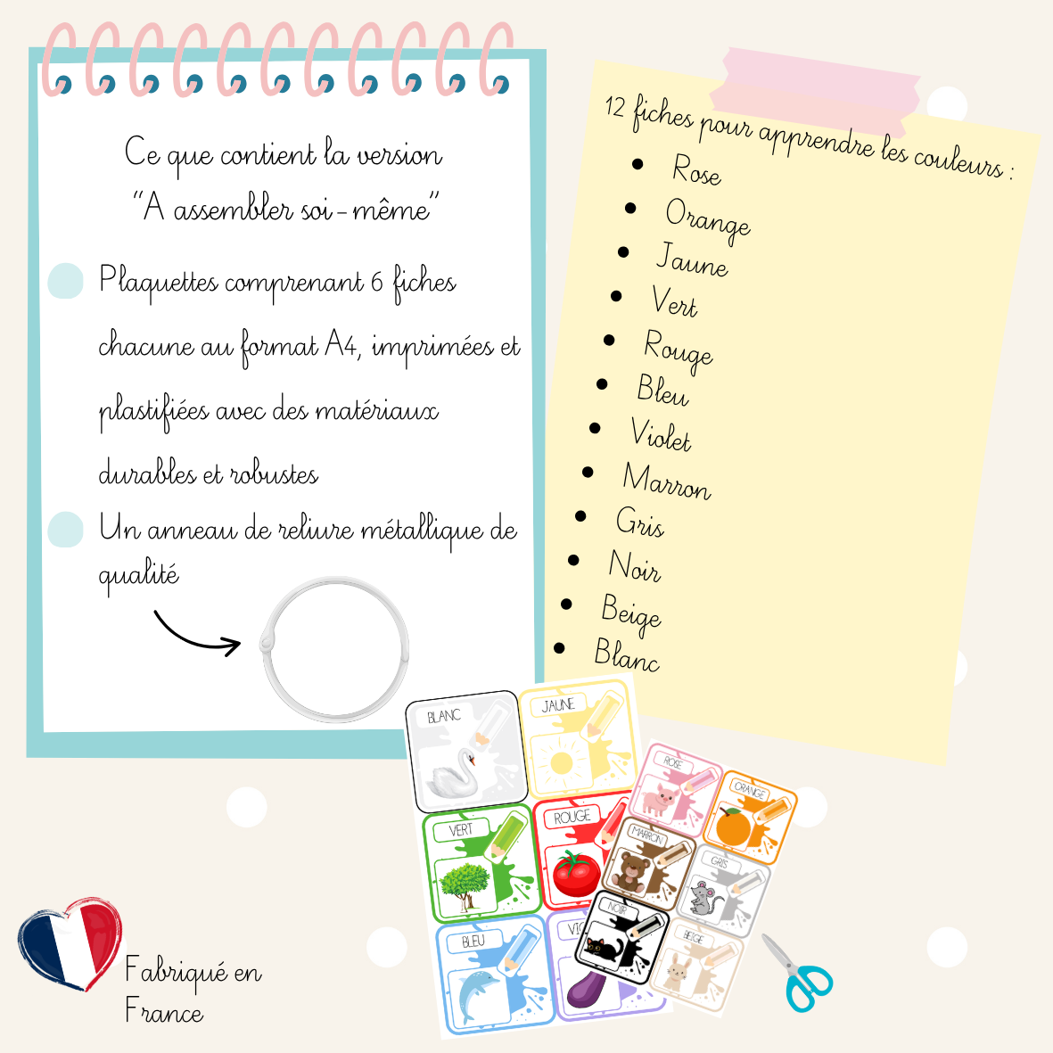 Imagier - Les couleurs