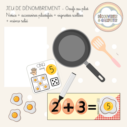 Jeu de dénombrement - Oeufs