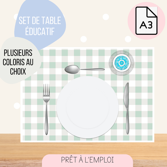 Set de table éducatif