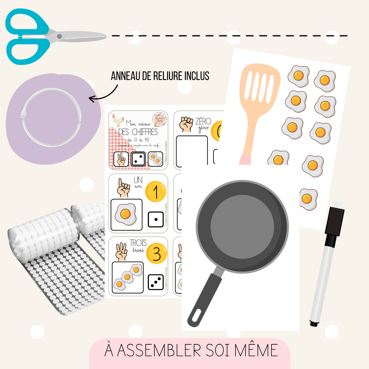 Jeu de dénombrement - Oeufs