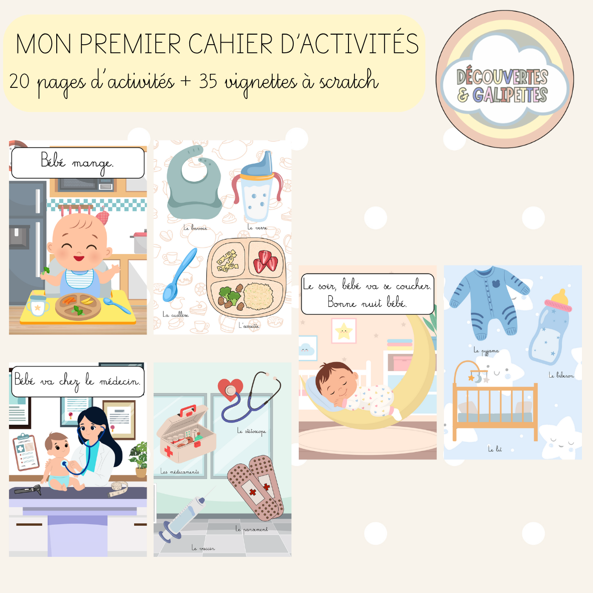 Mon premier cahier d'activités – Dès 18 mois