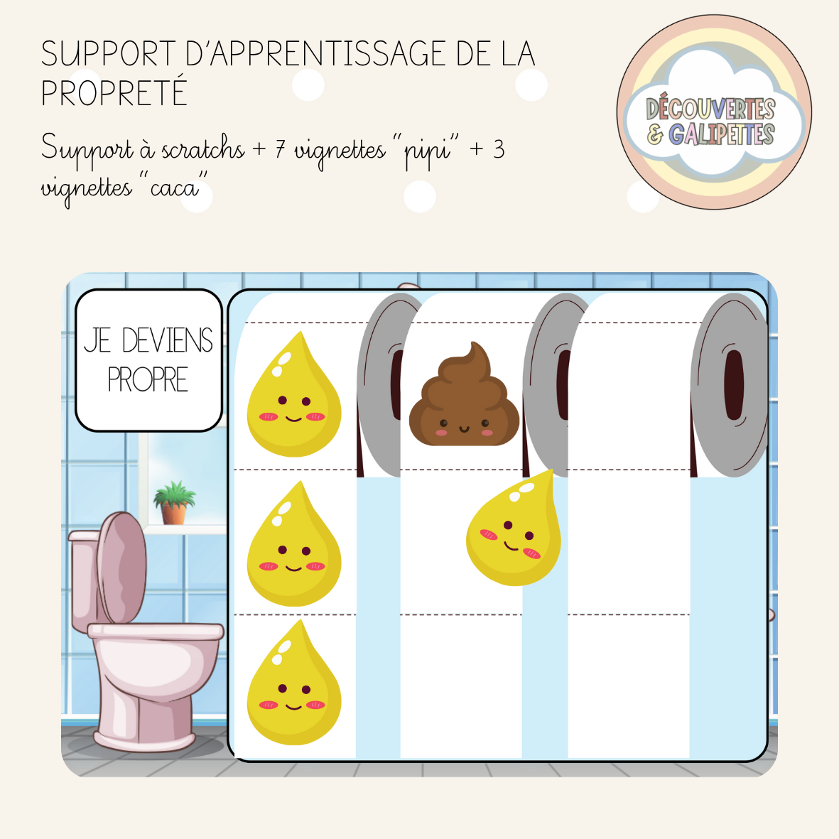 Tableau d'apprentissage de la propreté