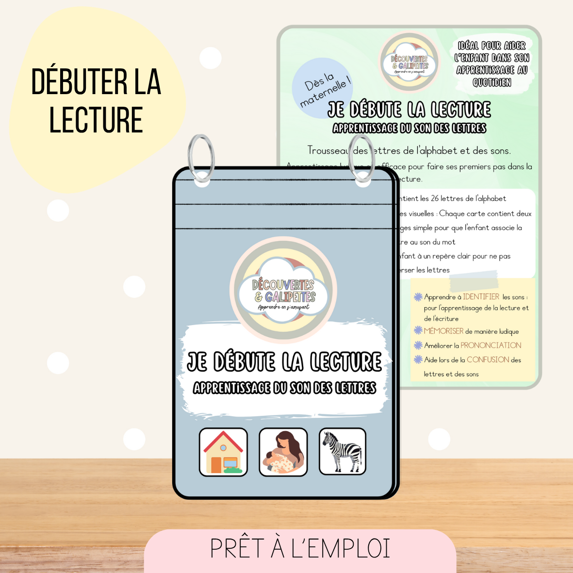 Fiches de lecture - Je découvre les sons