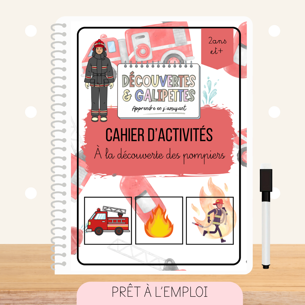 Cahier d'activités - Les pompiers dès 2ans