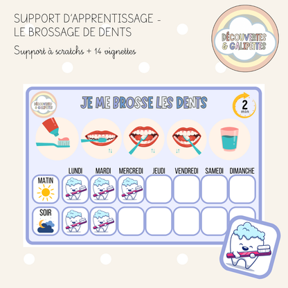 Tableau de brossage de dents