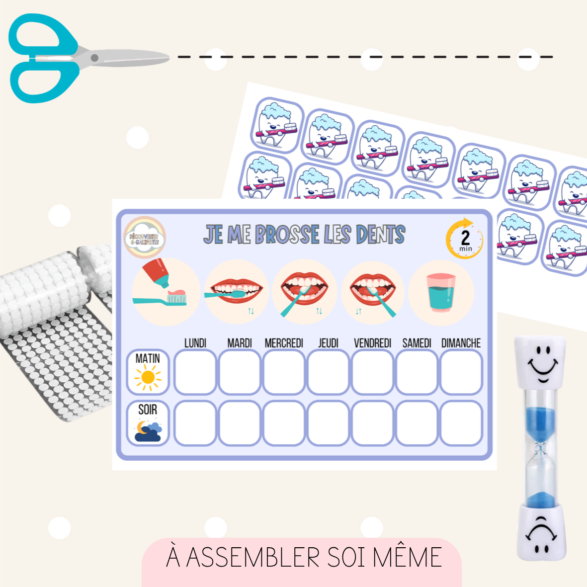 Tableau de brossage de dents