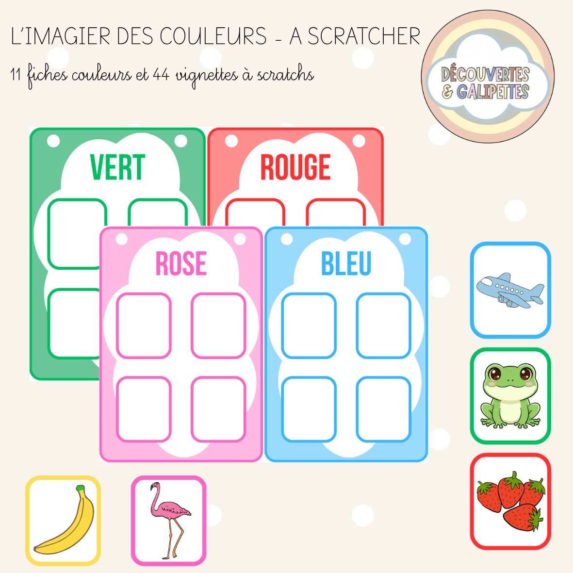 Imagier des couleurs à scratcher