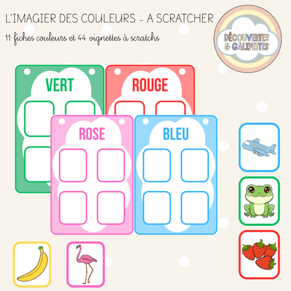 Imagier des couleurs à scratcher