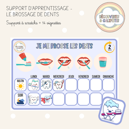 Tableau de brossage de dents