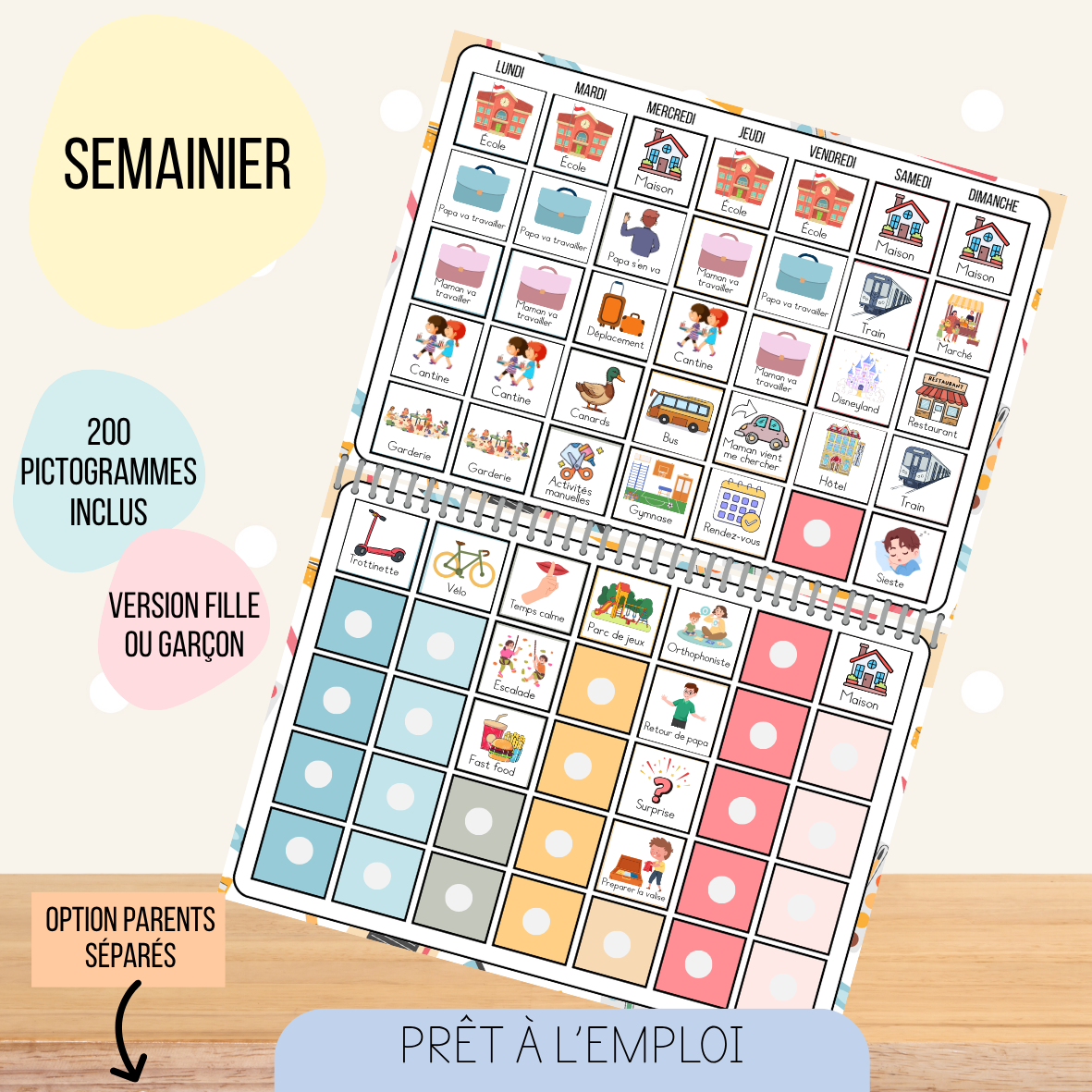 Semainier - Planning enfants