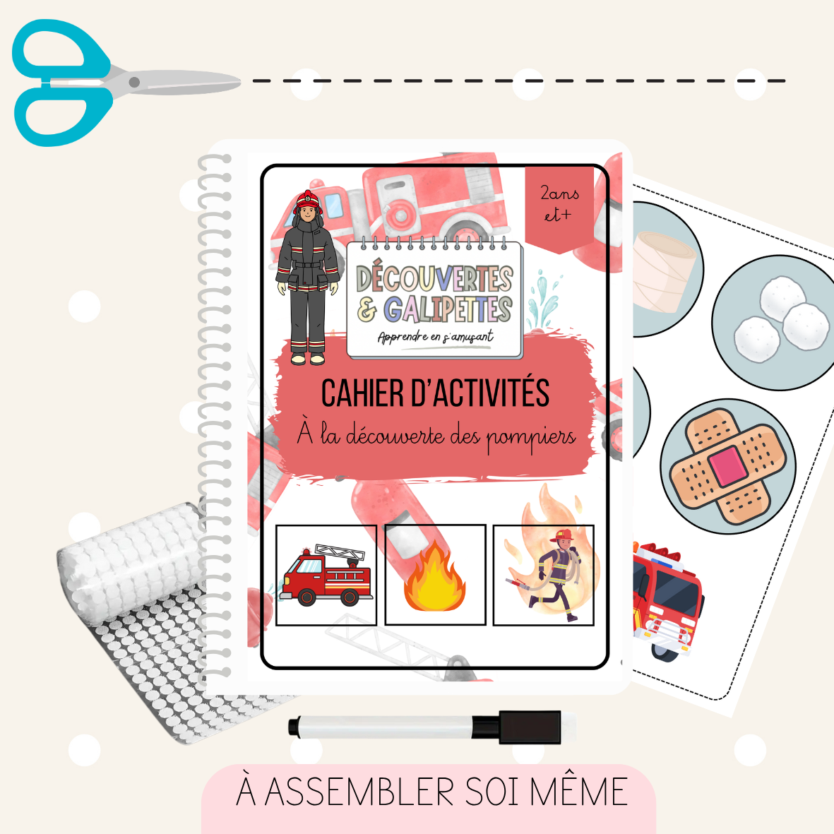 Cahier d'activités - Les pompiers dès 2ans