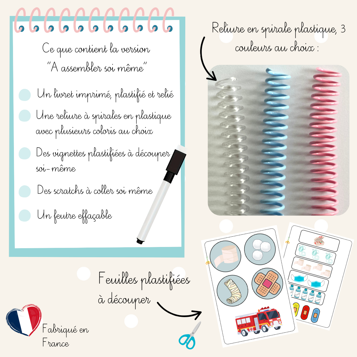 Cahier d'activités - Les pompiers dès 2ans