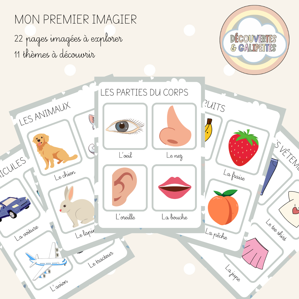 Mon premier imagier - A regarder ou à scratcher