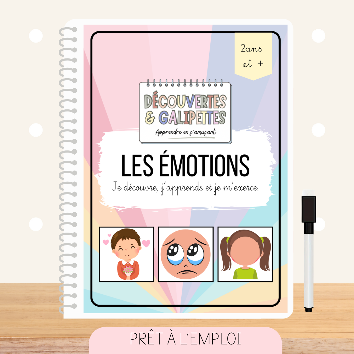 Cahier d'activités - Les émotions - Dès 2ans