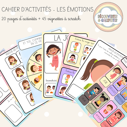 Cahier d'activités - Les émotions - Dès 2ans