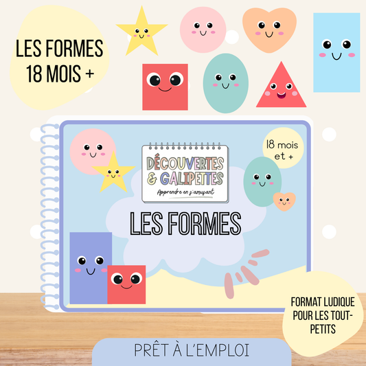 Livret d'apprentissage - Les formes (18 mois)
