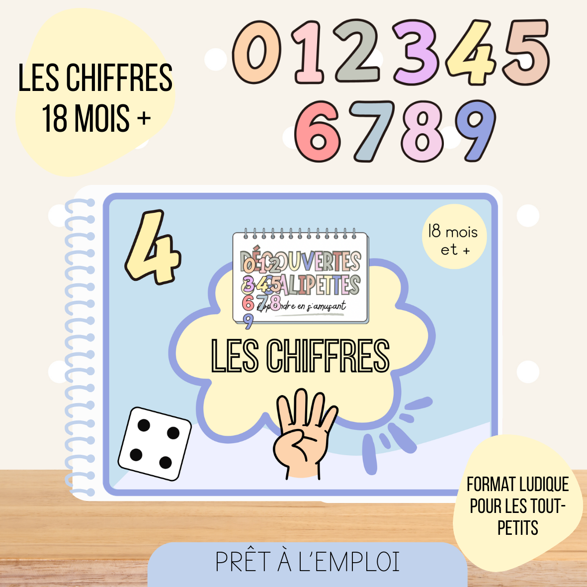 Livret des chiffres - Tout petits (dès 18 mois)