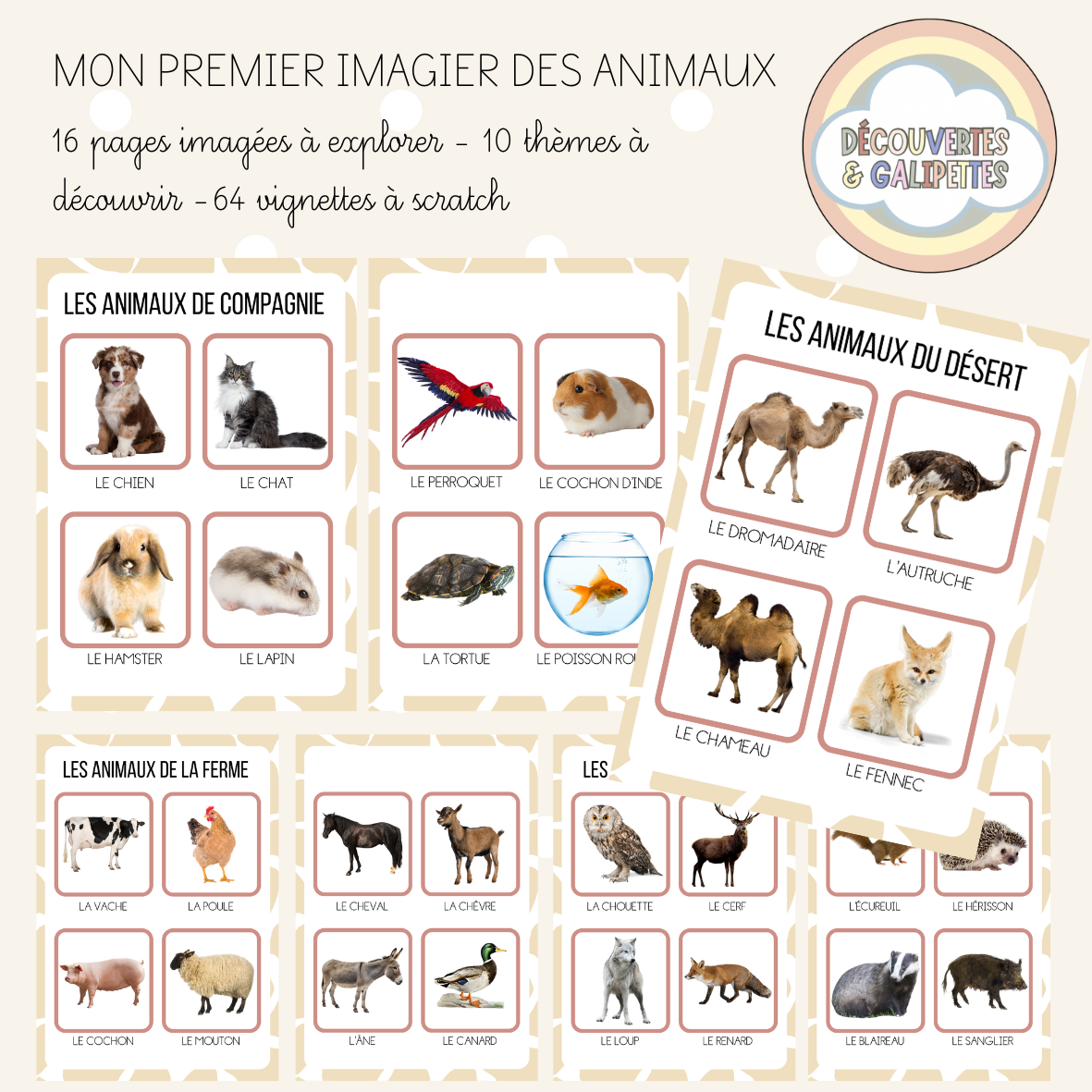 Mon premier imagier des animaux