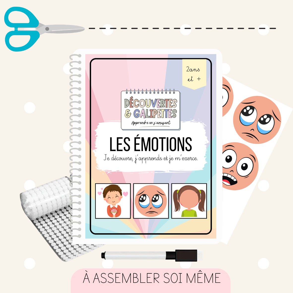Cahier d'activités - Les émotions - Dès 2ans