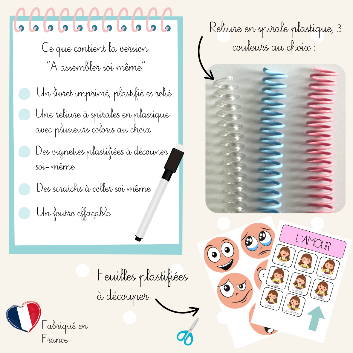 Cahier d'activités - Les émotions - Dès 2ans