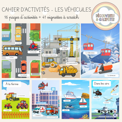 Cahier d’apprentissage - Les véhicules