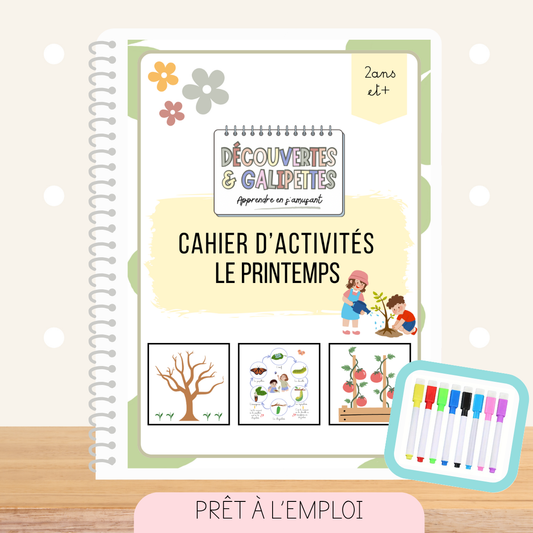 Cahier d'activités - Le printemps - Dès 2 ans