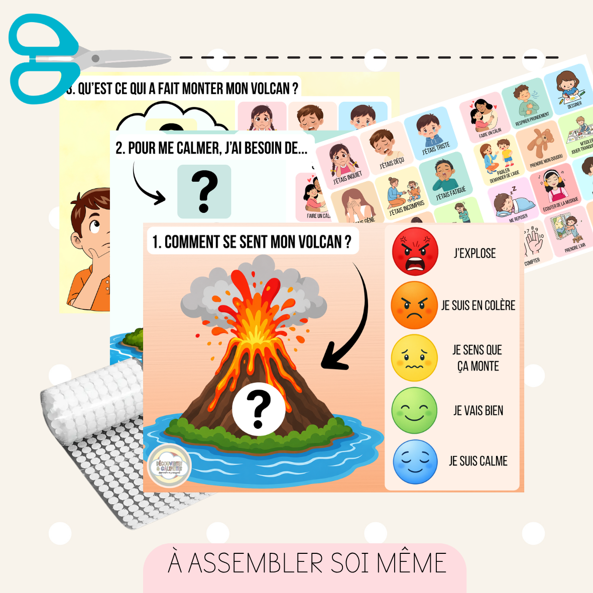 🌋 Le Volcan de la Colère – Support de gestion des émotions pour enfant