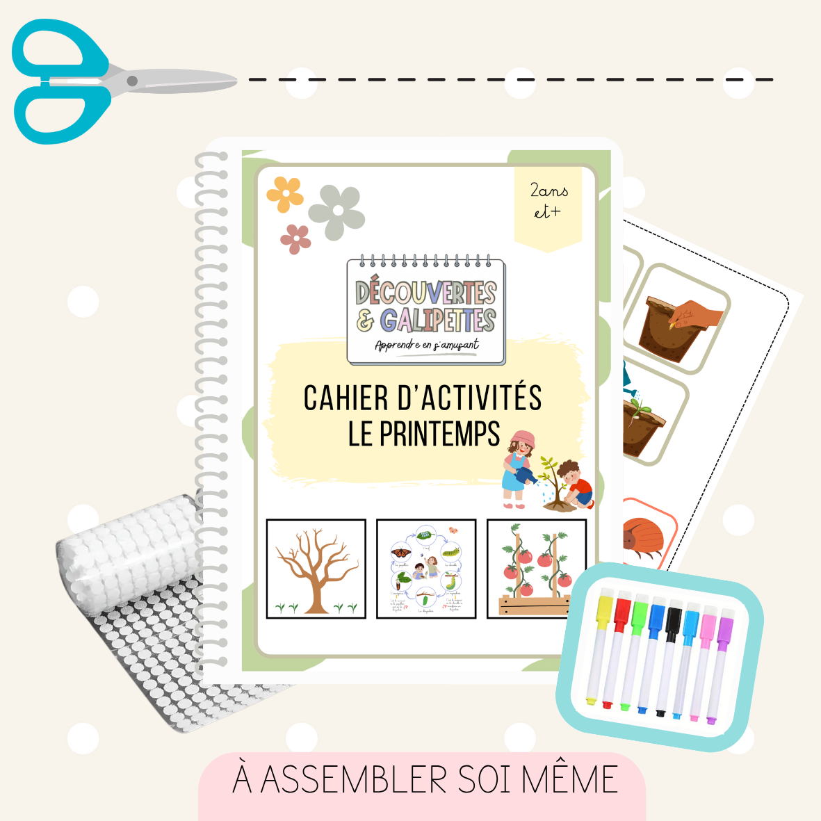 Cahier d'activités - Le printemps - Dès 2 ans