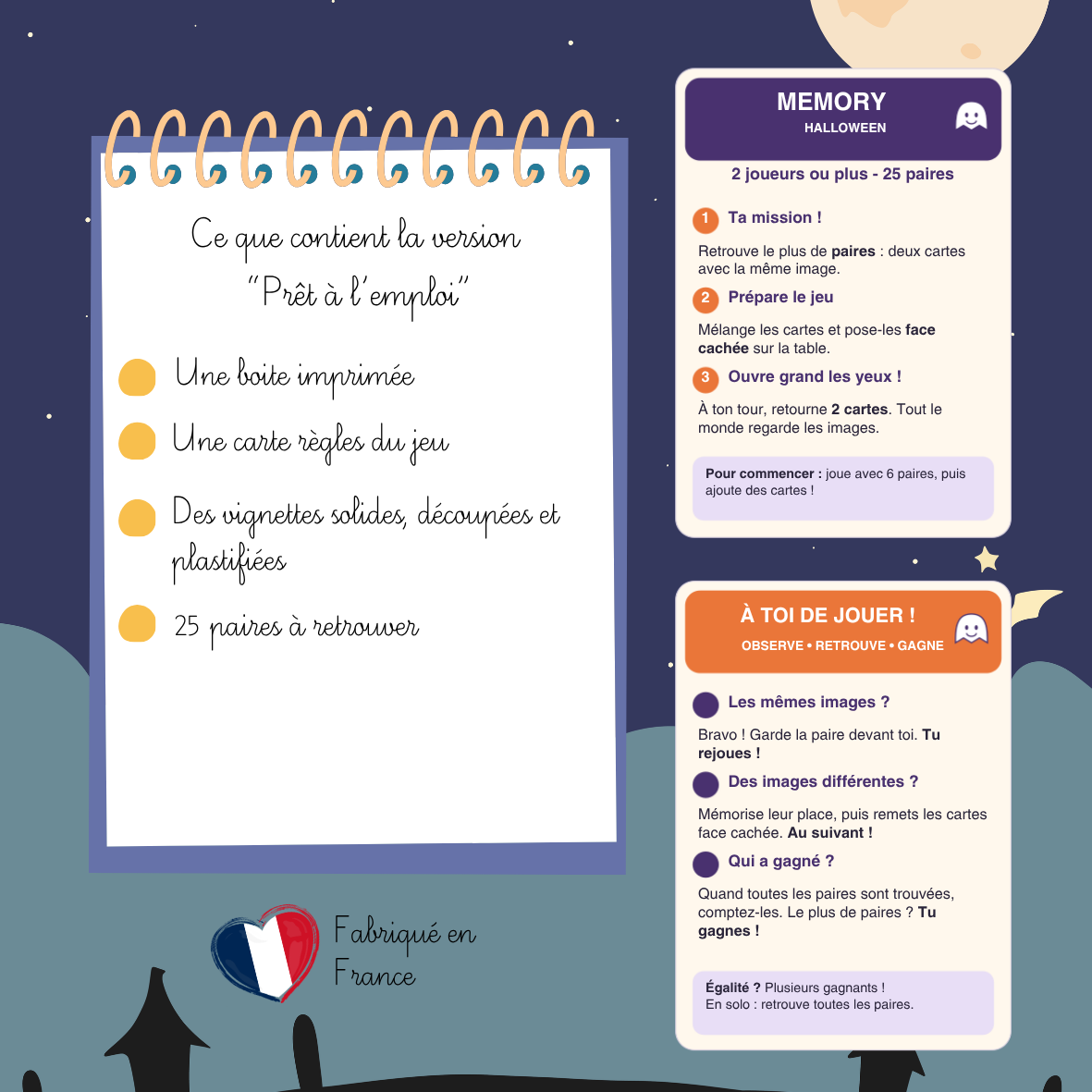 Memory Halloween – aperçu du produit, vue 2