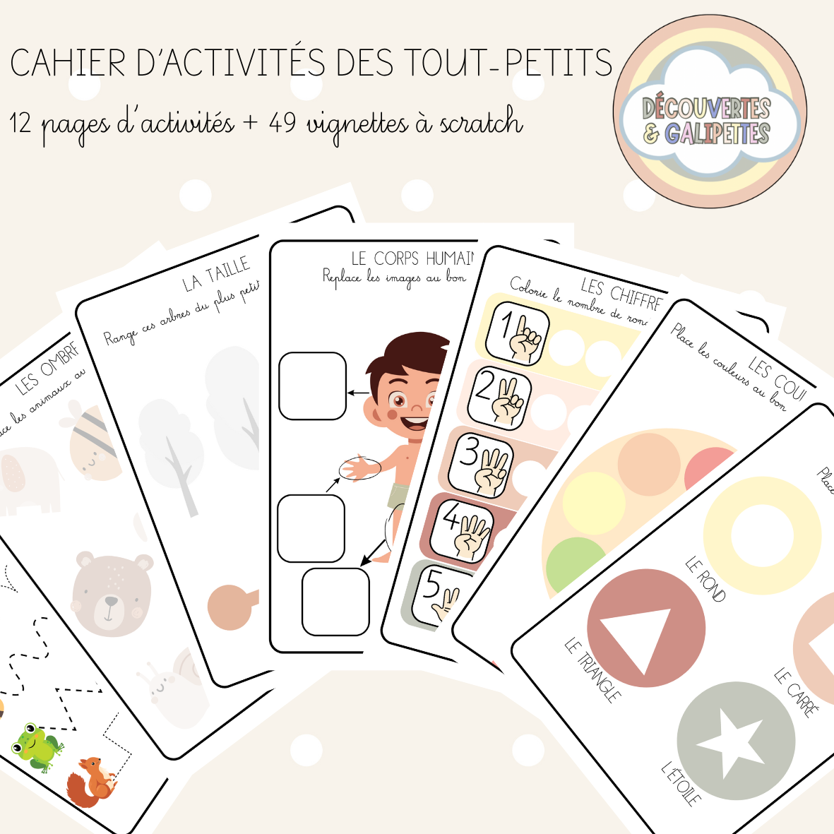 Le cahier d'activités des tout-petits - Dès 2 ans