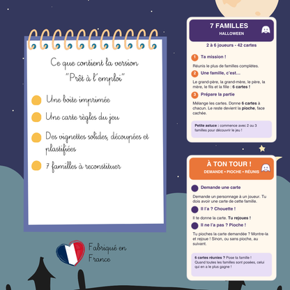 Jeu de 7 familles Halloween – aperçu du produit, vue 3
