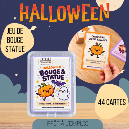 Bouge & Statue Halloween – support éducatif pour enfant, Découvertes & Galipettes