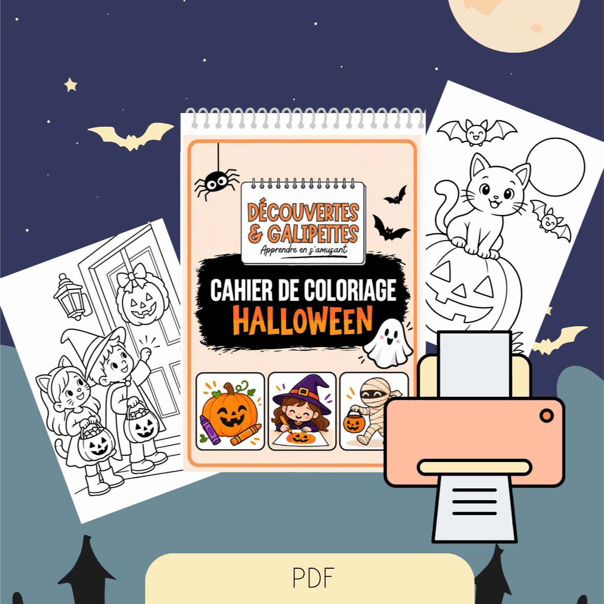 Cahier de coloriage Halloween – aperçu du produit, vue 4