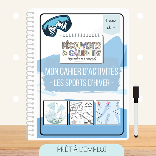 Cahier d'activités - Les sports d'hiver - Dès 3 ans