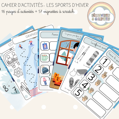Cahier d'activités - Les sports d'hiver - Dès 3 ans
