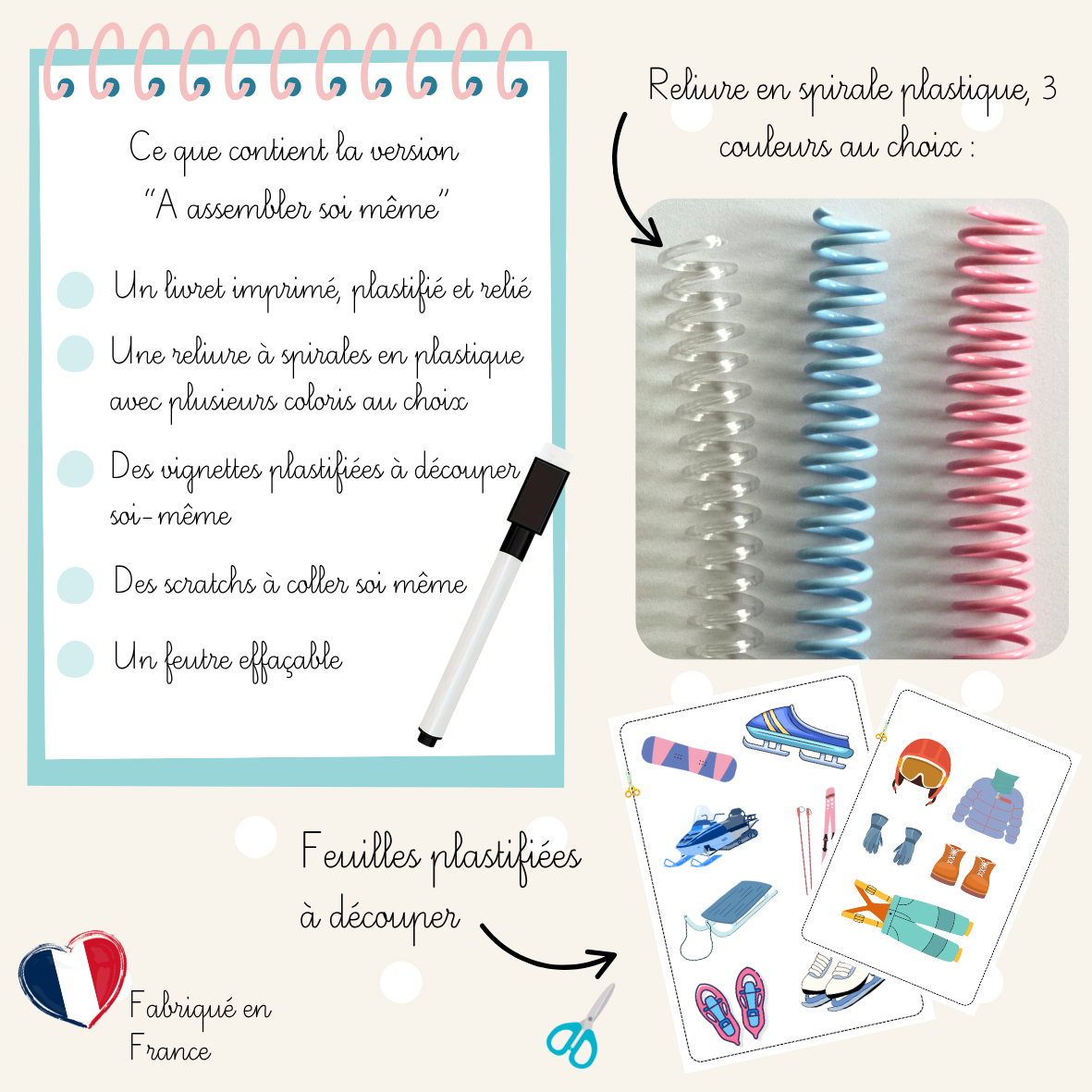 Cahier d'activités - Les sports d'hiver - Dès 3 ans