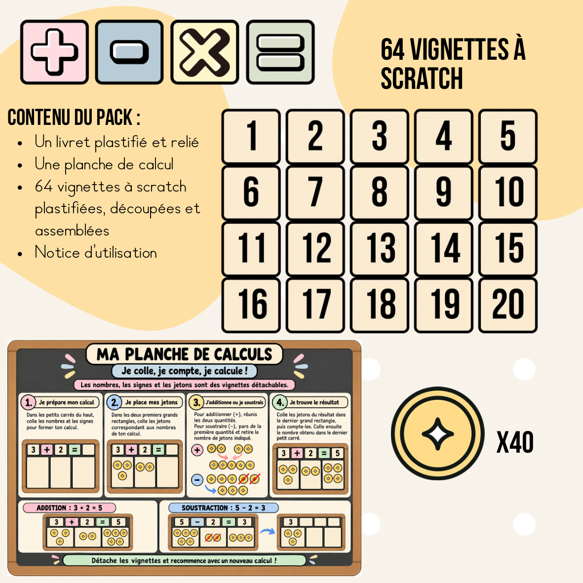 Ma planche de calculs