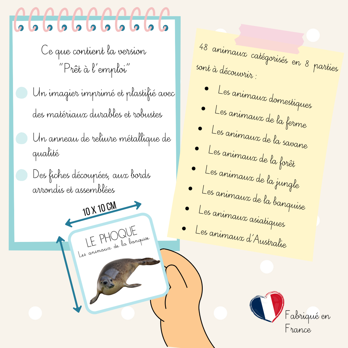 Imagier - Les animaux (version réaliste)