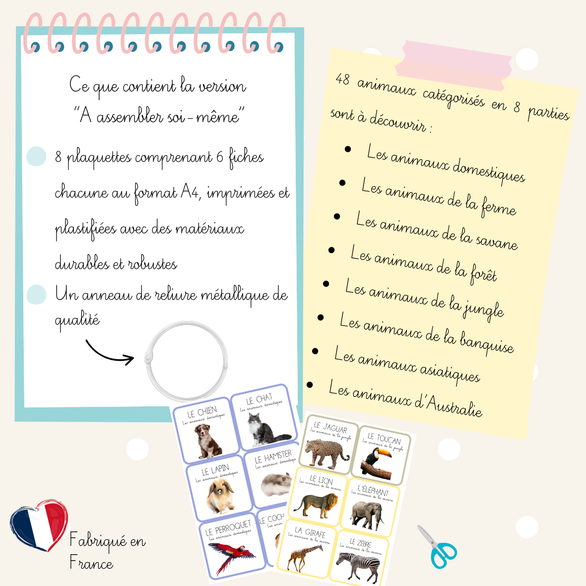 Imagier - Les animaux (version réaliste)