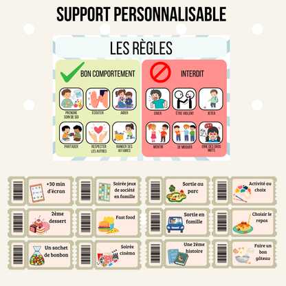 Compteur de récompenses - Plusieurs enfants