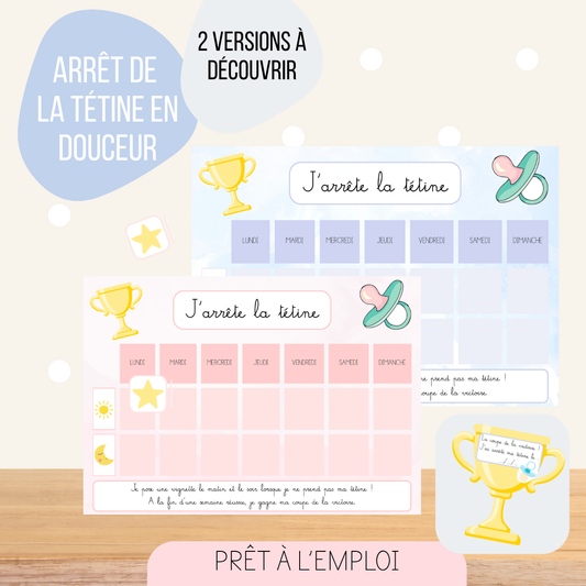 Support d’arrêt de la tétine